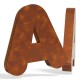 Letras de acero Corten
