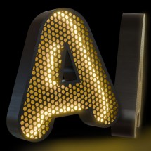 Letra corpórea Led con frontal perforado