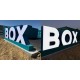 Letras gigantes iluminacion frontal con base a suelo