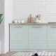 Vinilo decorativo menta geométrico