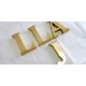 Letras Corpóreas Latón huecas My Room