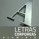 Letras corpóreas de aluminio lacadas para Hard Rock café