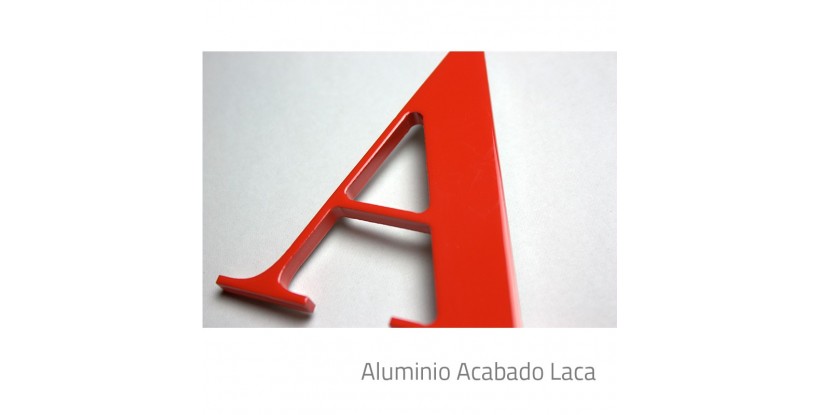 Letras corpóreas aluminio