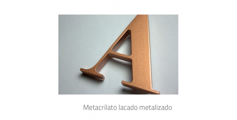 Letras corpóreas metacrilato
