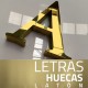 Letras Corpóreas Latón huecas My Room