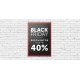 Cartel Colgante Black Friday -40%