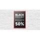 Cartel Colgante Black Friday -50%