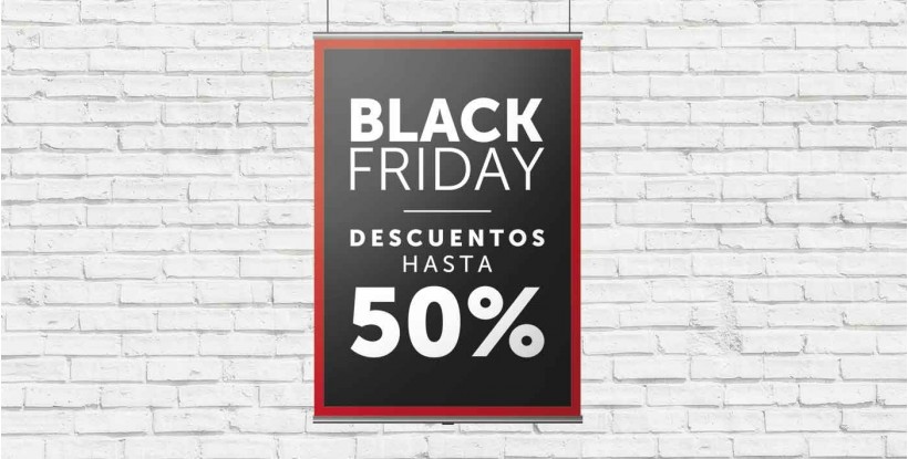Cartel Colgante Black Friday -50%