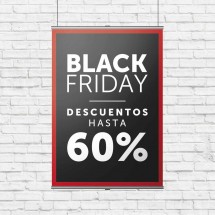 Cartel Colgante Black Friday -60%