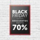 Cartel Colgante Black Friday -70%