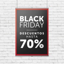 Cartel Colgante Black Friday -70%