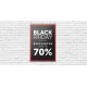 Cartel Colgante Black Friday -70%