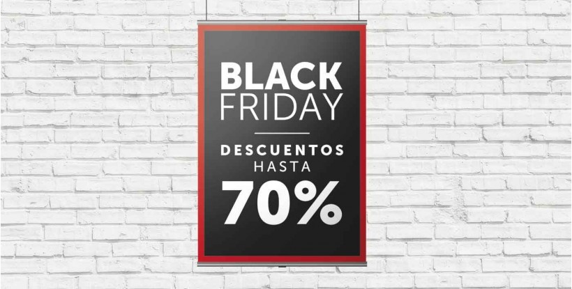 Cartel Colgante Black Friday -70%