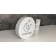 Banderola redonda luminosa composite dibond led