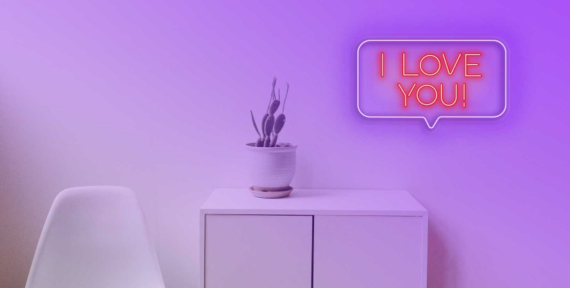 Neón 'I LOVE YOU'