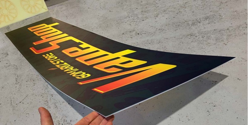 Placa para rótulo luminoso