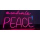 Neón Inhale Love Exhale Peace