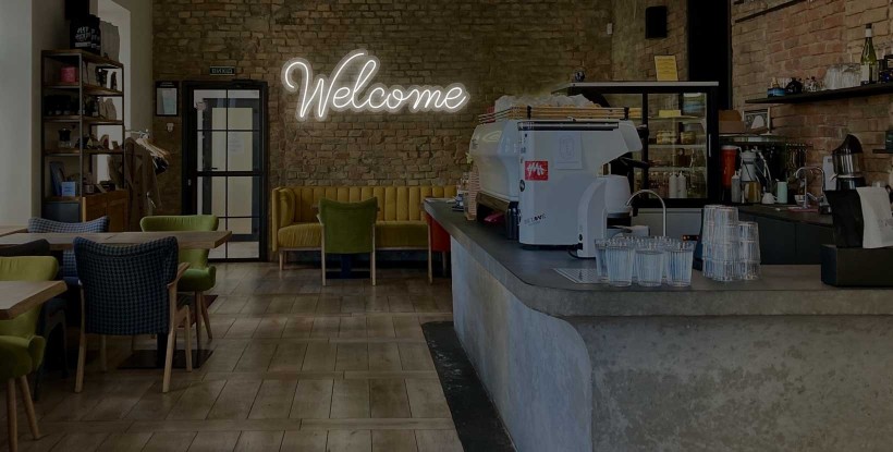 Neón 'Welcome'