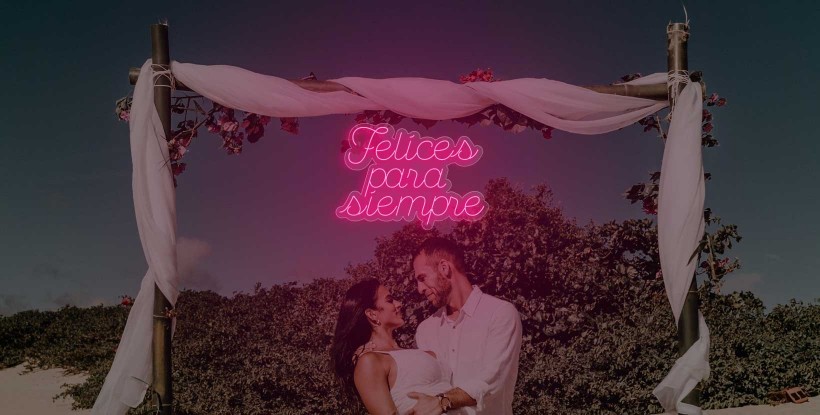 Neón 'Felices para siempre'
