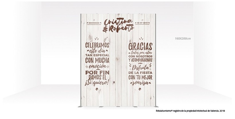 Photocall efecto Madera Rústica Vintage