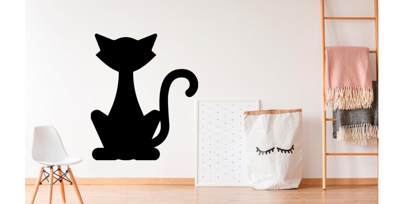 Vinilo Pizarra Gato