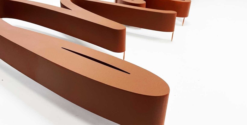 Letras de acero Corten