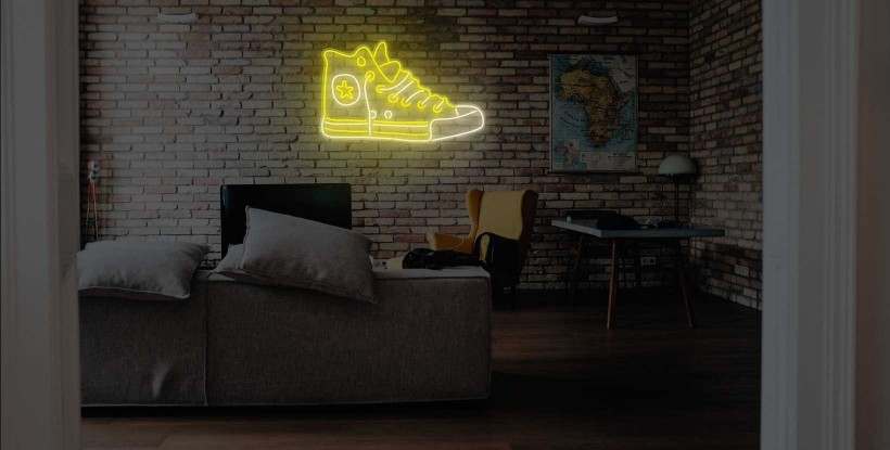 Neón bota Converse