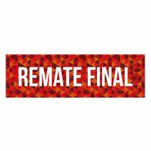 Cartel remate final triángulos