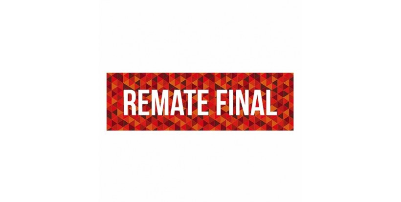 Cartel remate final triángulos