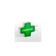 Cruz de farmacia básico con gráfica verde
