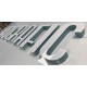 Letras corporeas huecas aluminio