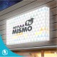 Rótulo bandeja de metacrilato con luz