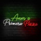 Neón 'Amor a primera pizza'