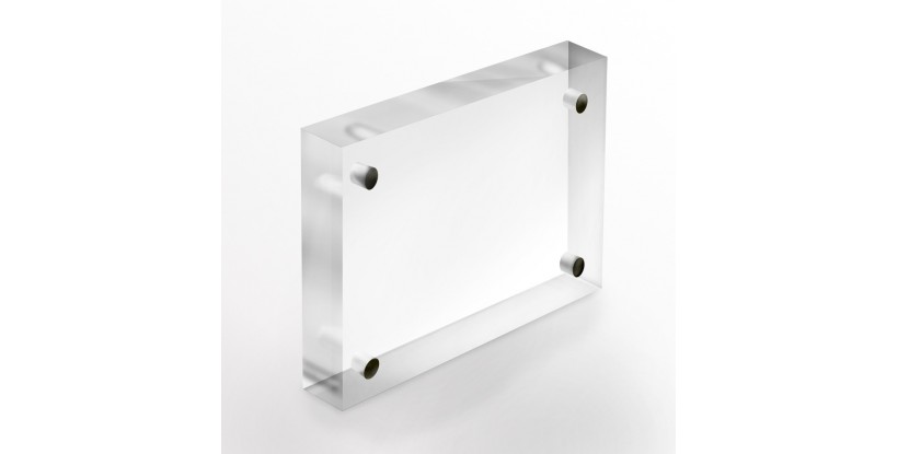 Placa de metacrilato para precio imantado