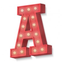 Letras en poliespan de alta densidad con bombillas led