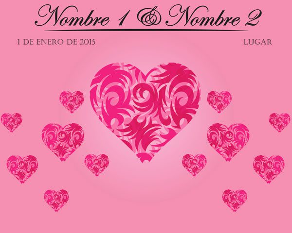 Photocall Corazones Boda