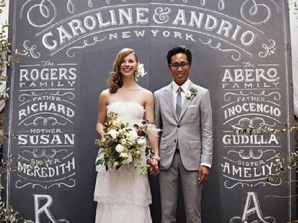 Cómo hacer un photocall para una boda