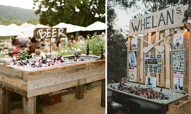 Ideas originales para bodas. Barra libre de cervezas bañera antigua