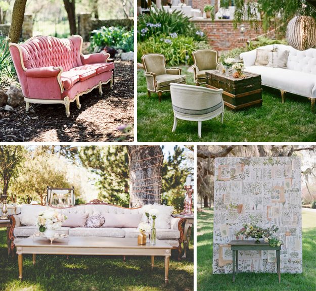 Ideas originales para bodas. Muebles antiguos para bodas