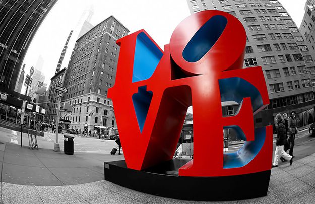 Escultura LOVE Nueva York