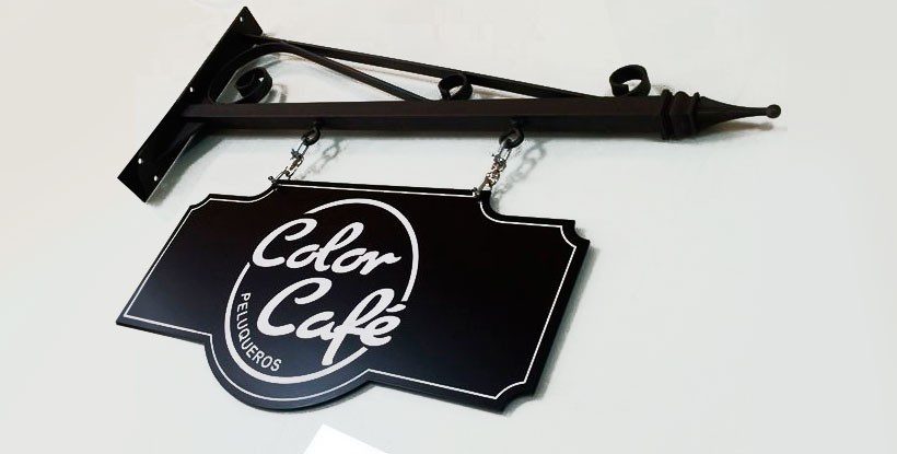 banderola vintage doble cara