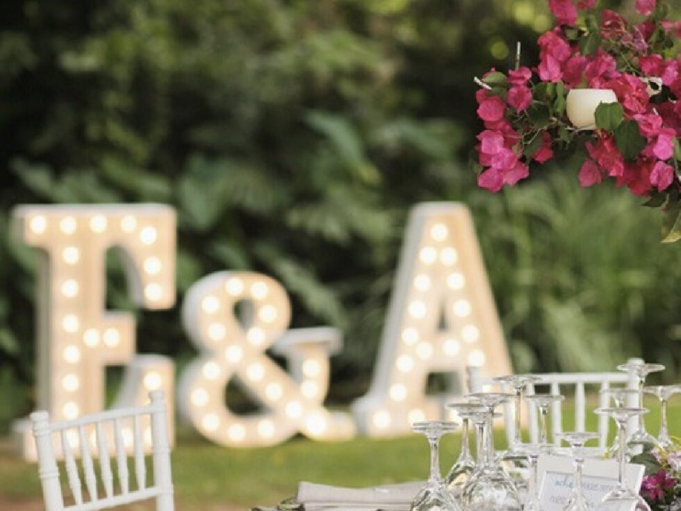 Crea-Imagen - Letras gigantes para bodas con CREA Imagen