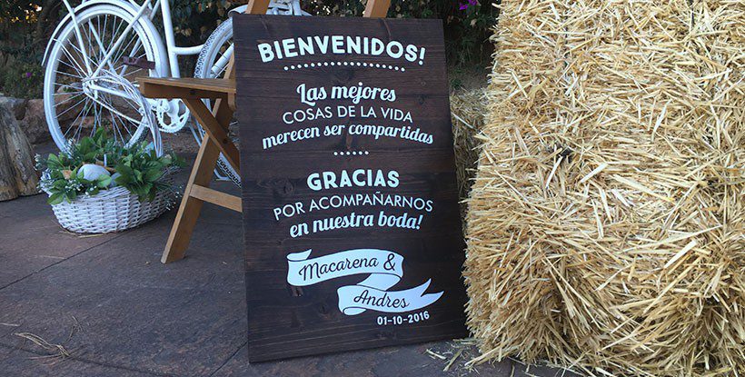 Carteles para Bodas: claves para la decoración de tu enlace