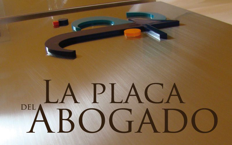 placa para abogados