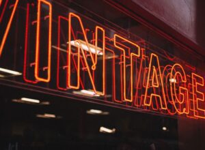 Rotulo vintage neon
