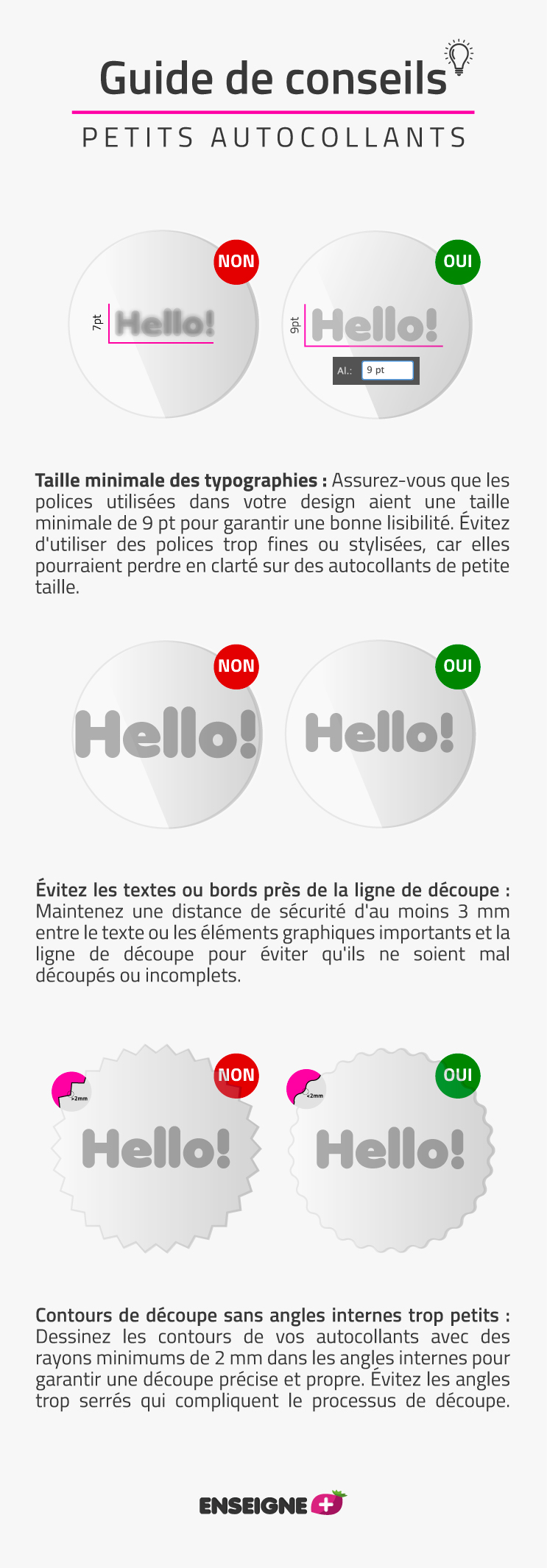 Autocollants personnalisés