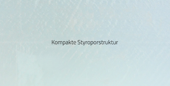 kompakte styroporstruktur