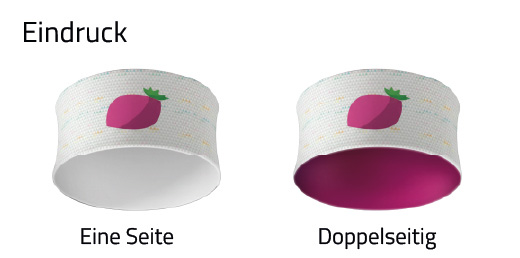 Detail einseitiger oder doppelseitiger Druck rundes Hänge-Banner