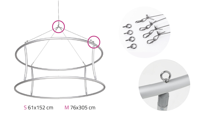 detalles sistema colgante
