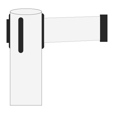 Poste blanco 